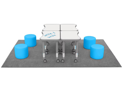 Flex-Space Comfy Seat Write & Wipe Desk Zone - US 7343