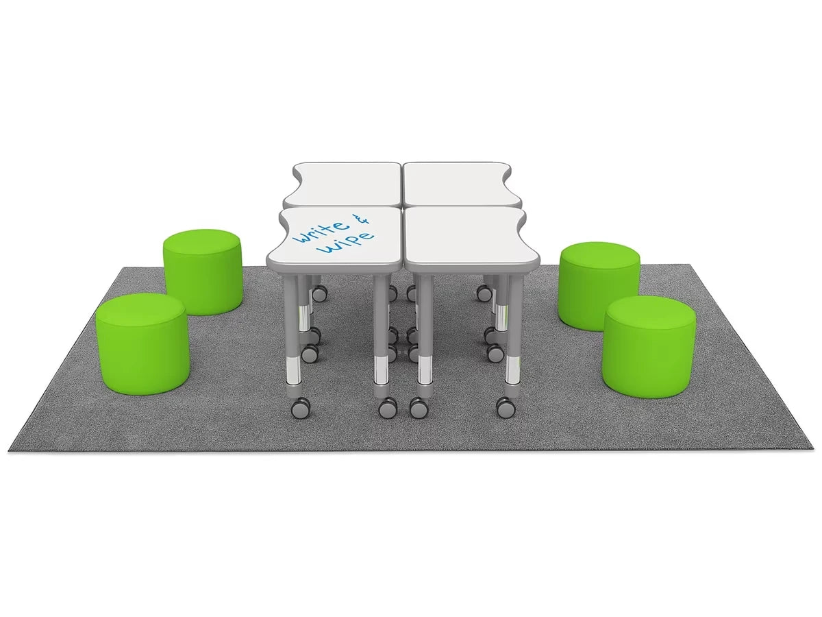 Flex-Space Comfy Seat Write & Wipe Desk Zone - US 7343