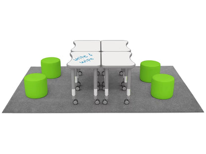 Flex-Space Comfy Seat Write & Wipe Desk Zone - US 7343