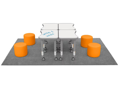 Flex-Space Comfy Seat Write & Wipe Desk Zone - US 7343