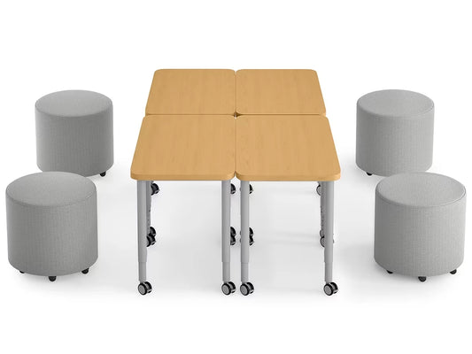 Modern Edge Mobile Lounge Seat & Desk Zone - US 8483