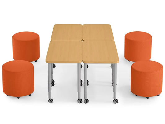 Modern Edge Mobile Lounge Seat & Desk Zone - US 8483