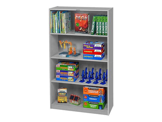 Flex-Space 4-Shelf All-Purpose Storage Unit - Gray - US 7535