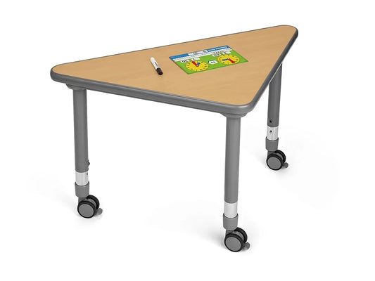 Flex-Space Mobile Triangular Student Desk - Maple - US 5422