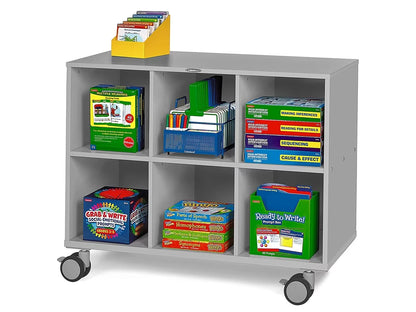Flex-Space Mobile 6-Cubby Storage Unit - Gray - US 5999