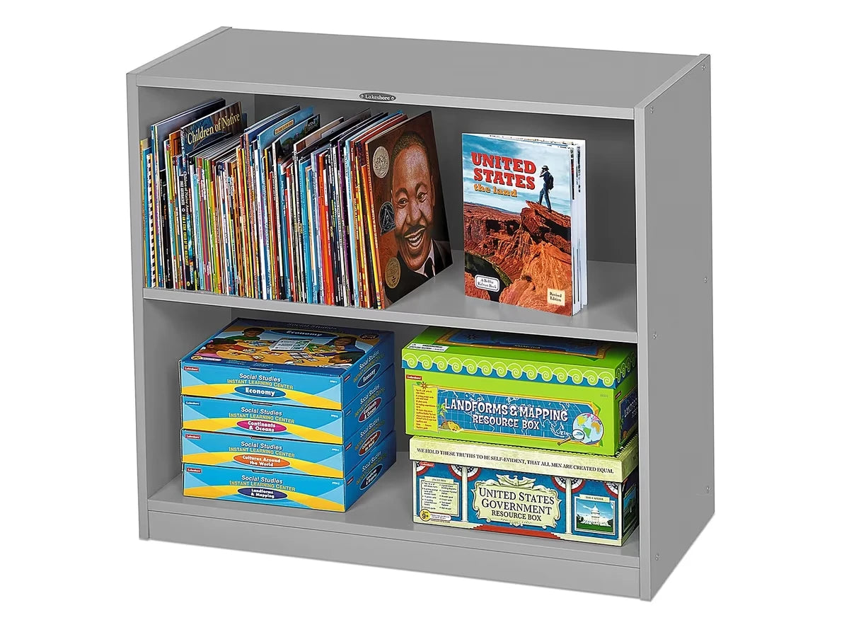 Flex-Space 2-Shelf All-Purpose Storage Unit - Gray - US 9391