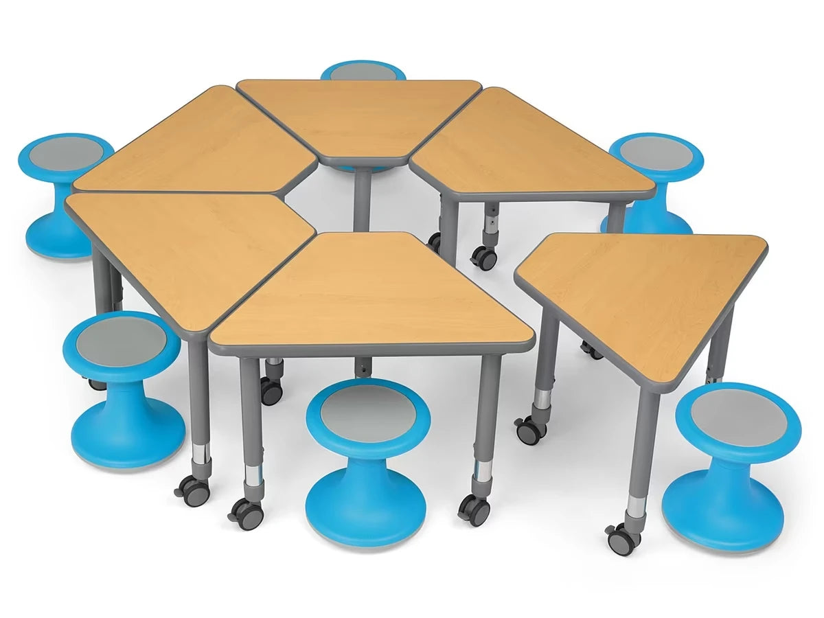 Flex-Space Wobble Chair & Wedge Desk Zone - US 5222