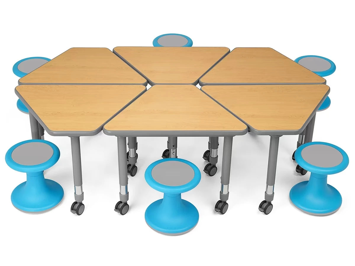 Flex-Space Wobble Chair & Wedge Desk Zone - US 5222