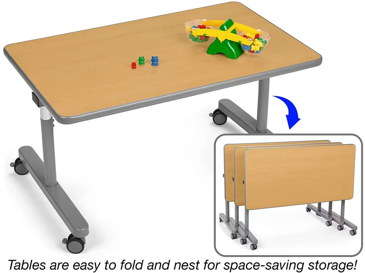 Flex-Space Mobile Flip & Nest Tables - Maple - US 2005