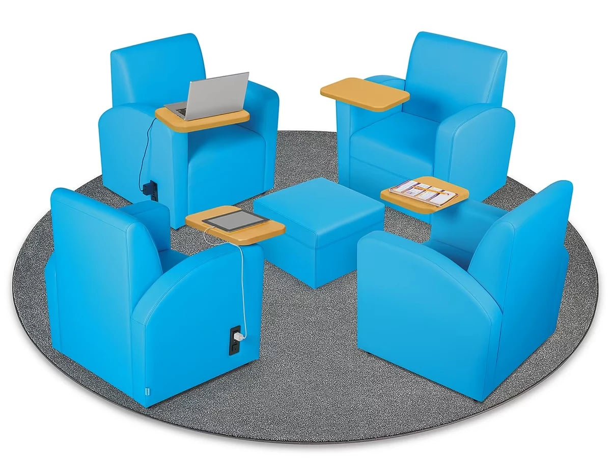 Flex-Space Comfy Chair with Desk & Power Zone - US 8148