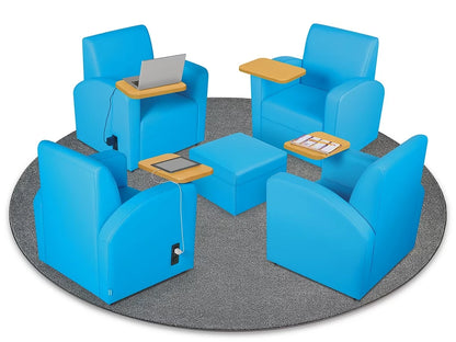 Flex-Space Comfy Chair with Desk & Power Zone - US 8148