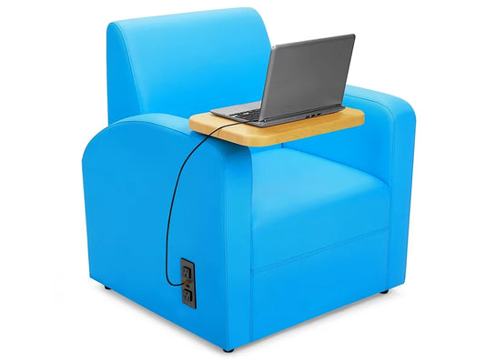 Flex-Space Comfy Chair with Desk & Power - US 4264
