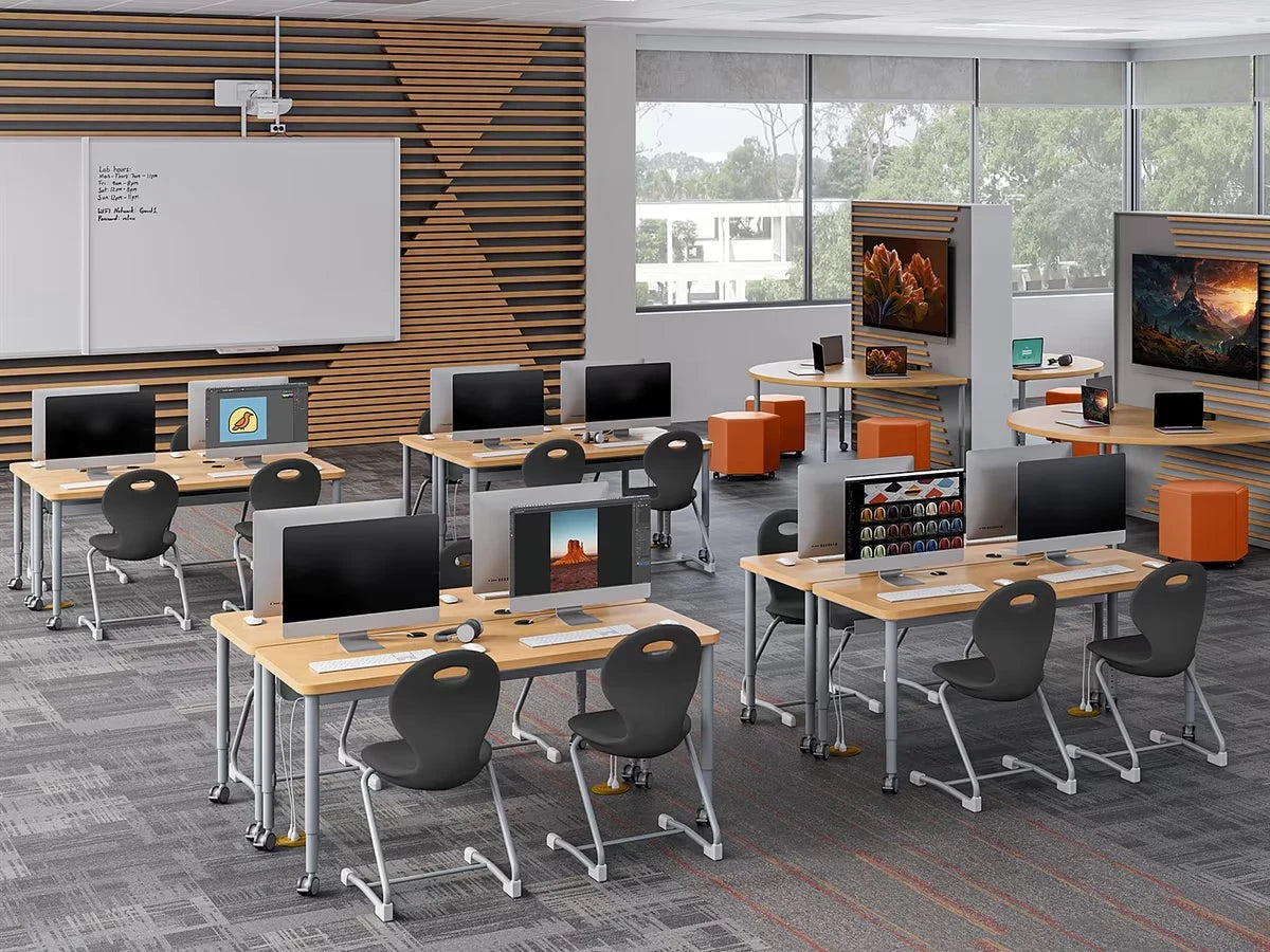 Modern Edge Mobile Media Table - US 8741