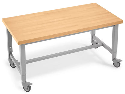 Modern Edge Mobile Butcher-Block Worktable - US 8967