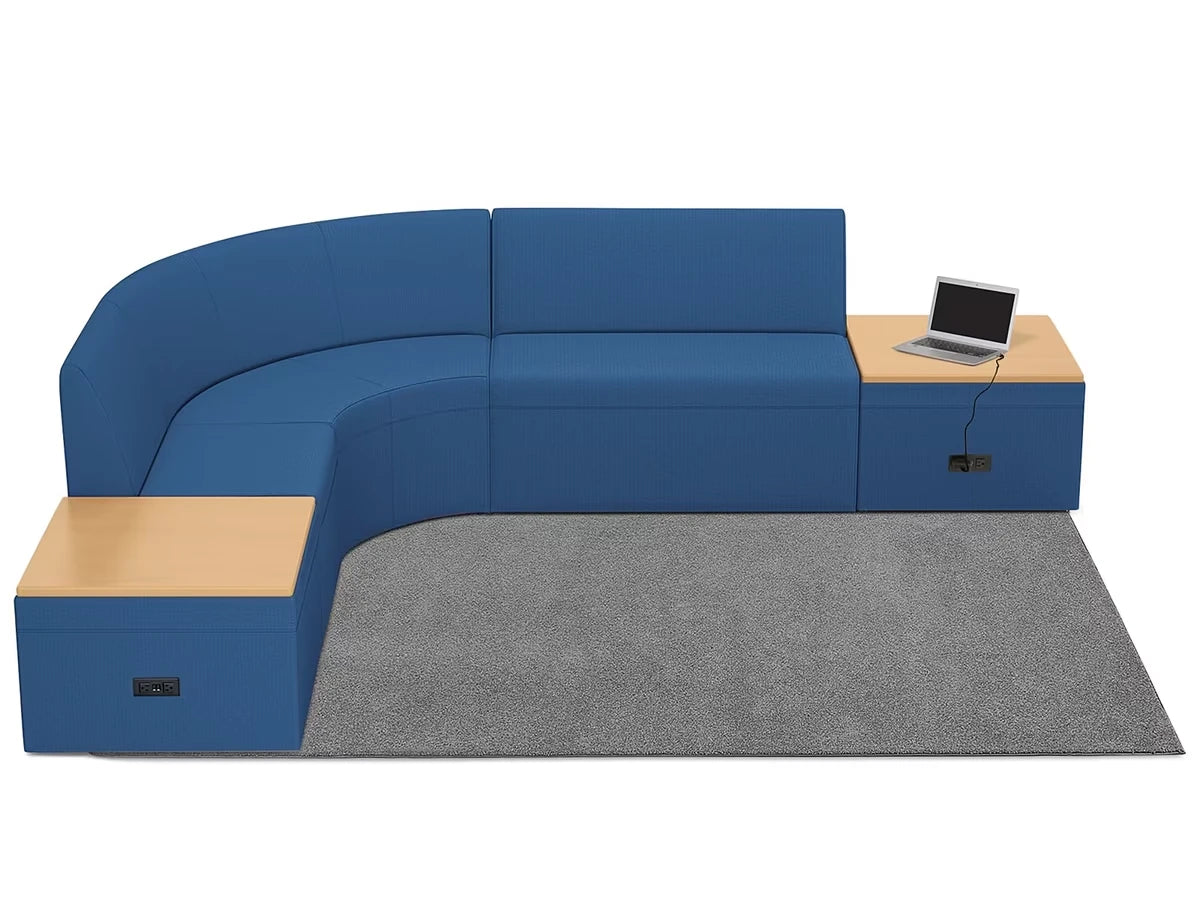 Modern Edge Couch & Powered Table Zone - US 1394
