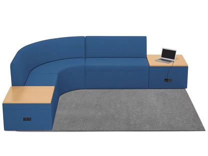 Modern Edge Couch & Powered Table Zone - US 1394