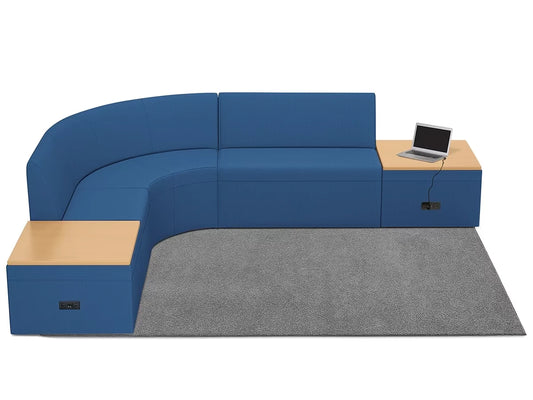 Modern Edge Couch & Powered Table Zone - US 1394