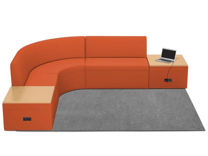 Modern Edge Couch & Powered Table Zone - US 1394