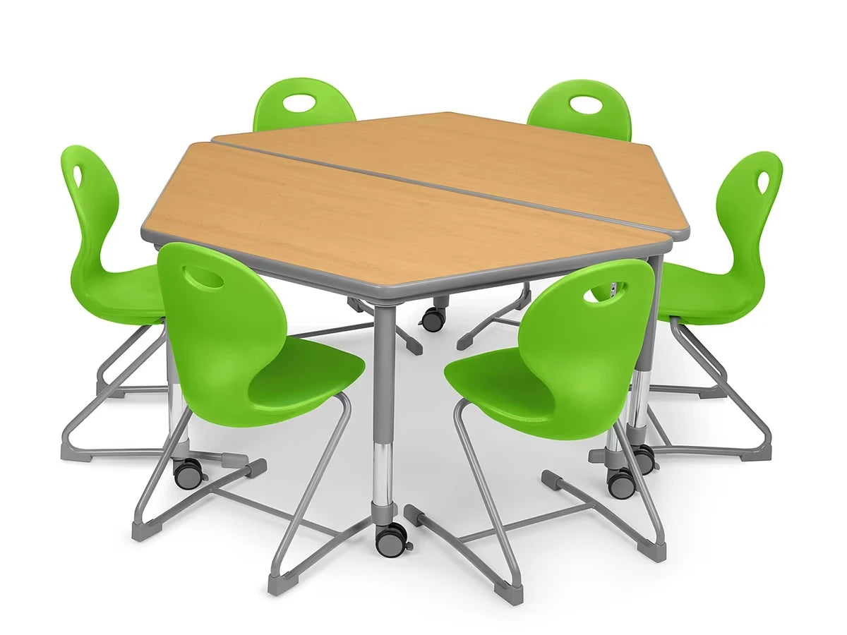Flex-Space Ergo Chair & Trapezoid Table Zone - US 5634