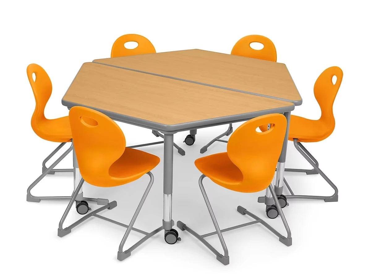 Flex-Space Ergo Chair & Trapezoid Table Zone - US 5634