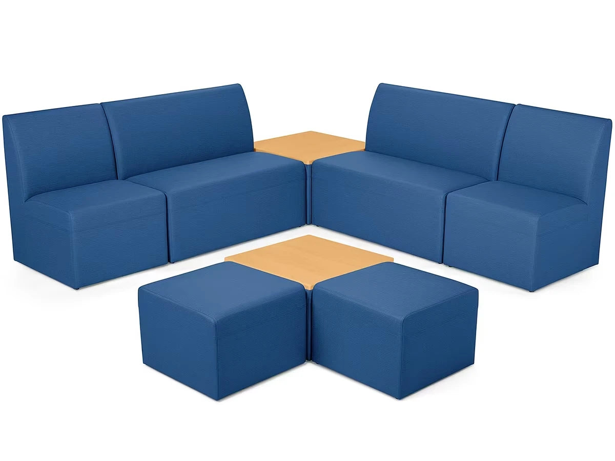 Modern Edge Couch & Powered Table Community Zone - US 5854