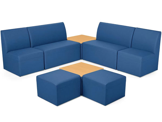 Modern Edge Couch & Powered Table Community Zone - US 5854