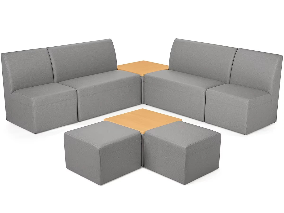 Modern Edge Couch & Powered Table Community Zone - US 5854