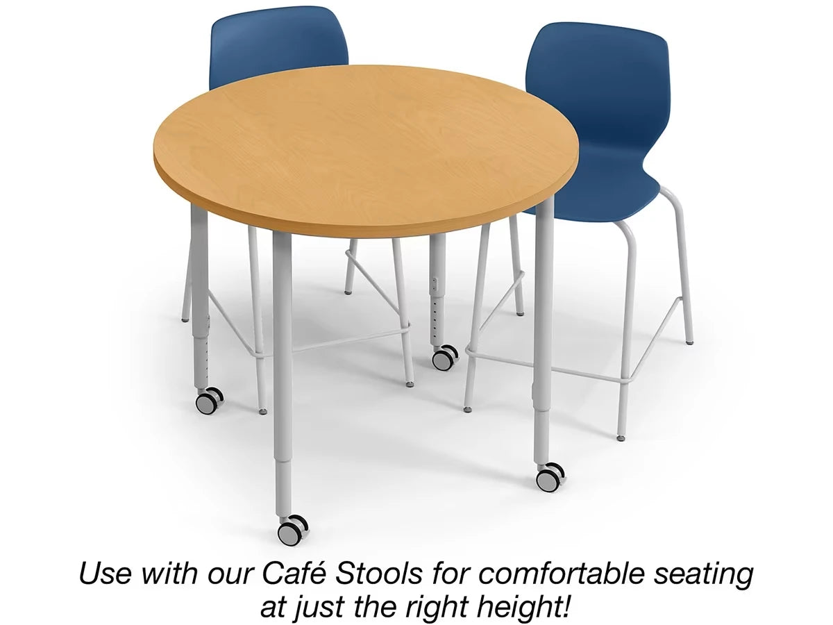 Modern Edge Mobile Standing-Height Round Tables - US 1422