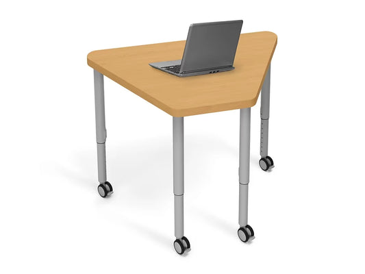 Modern Edge Mobile Trapezoid Student Desk - US 3379