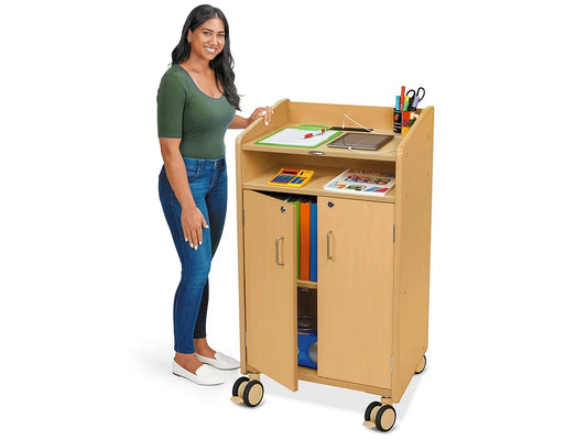 Flex-Space Jr.® Mobile Locking Teacher Station with Power - US 5350
