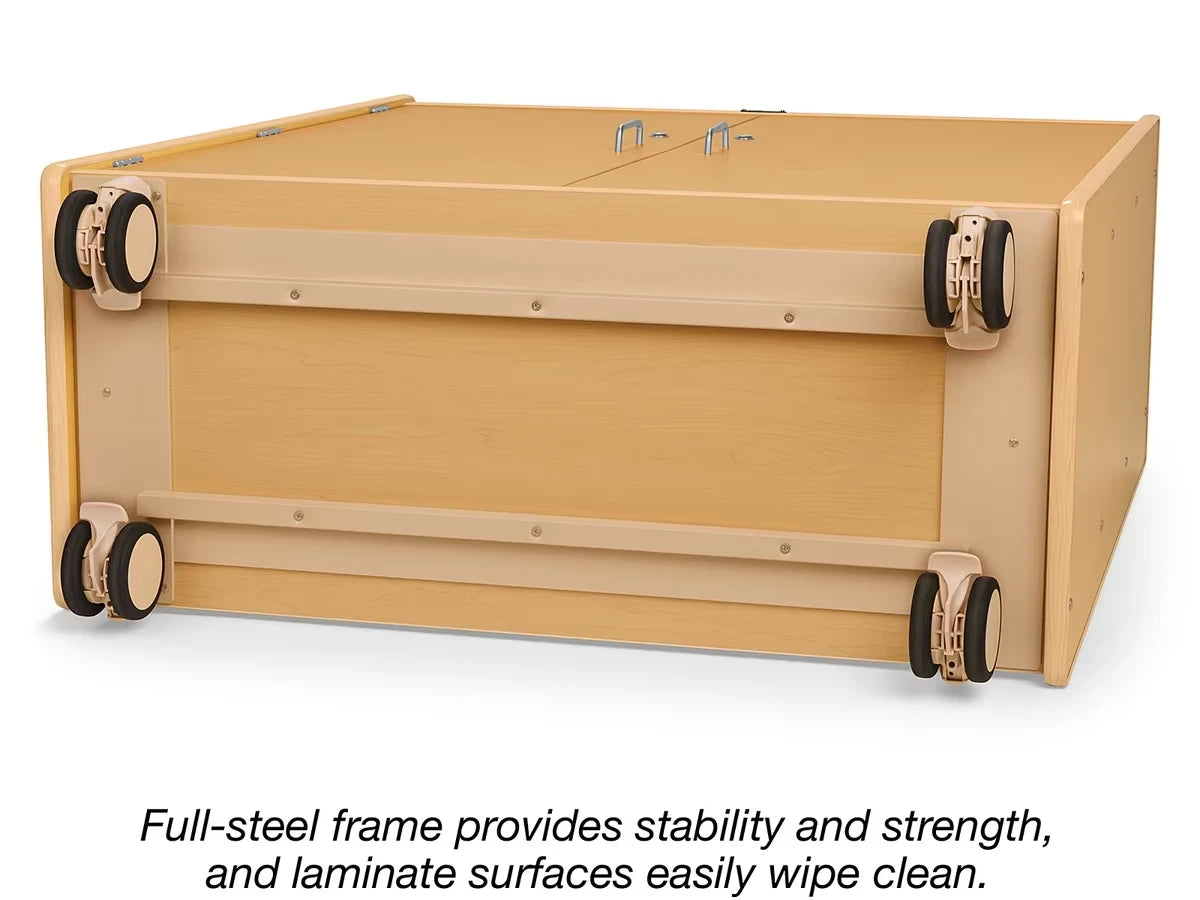Flex-Space Jr.® Mobile 3-Shelf Locking Storage Cabinet - US 1696