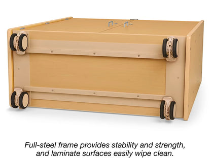 Flex-Space Jr.® Mobile 3-Shelf Locking Storage Cabinet - US 1696