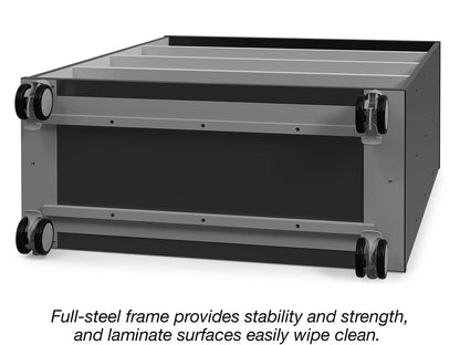 Modern Edge Mobile 4-Shelf All-Purpose Storage Unit - US 9968