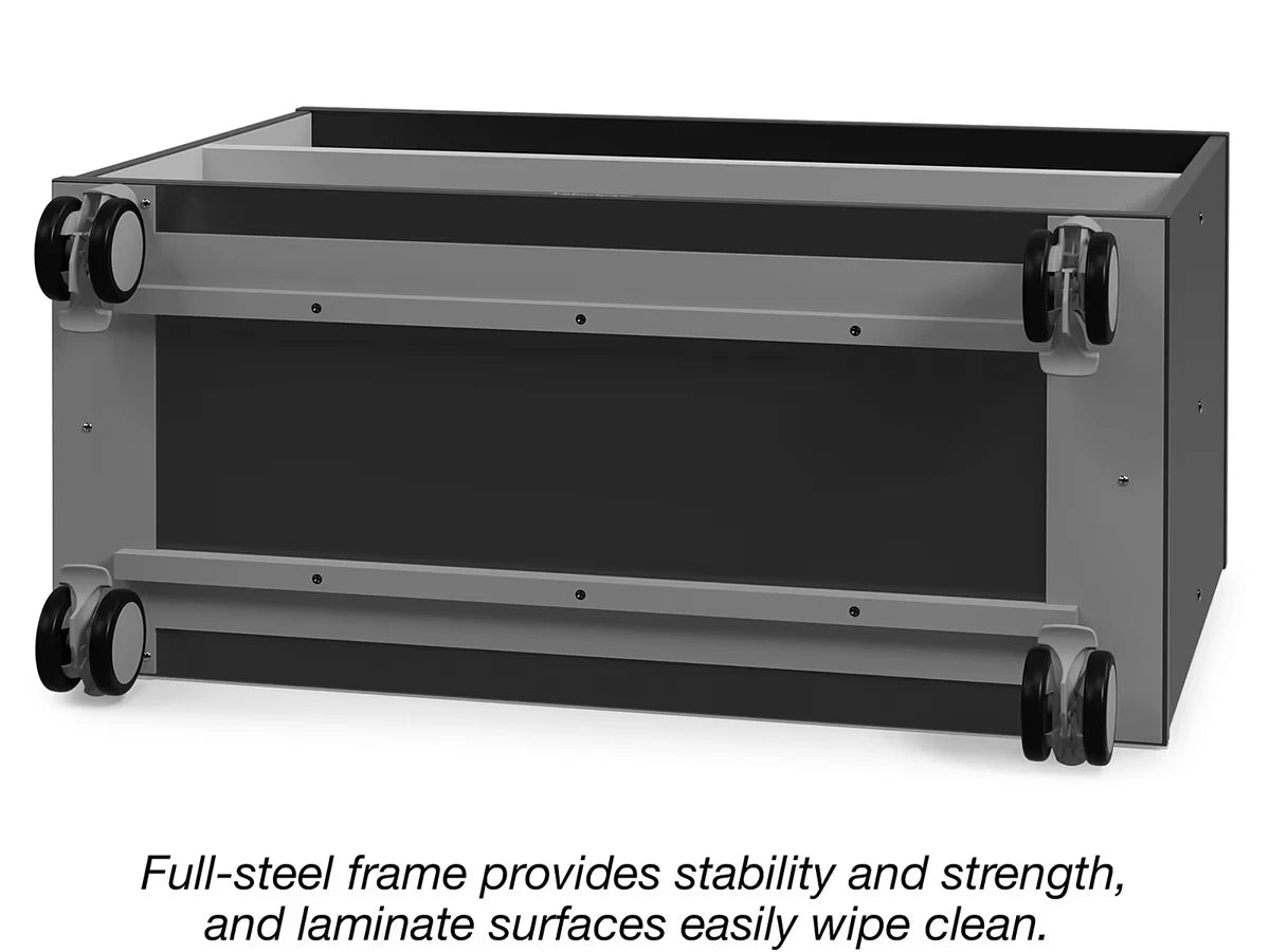 Modern Edge Mobile 2-Shelf All-Purpose Storage Unit - US 7148