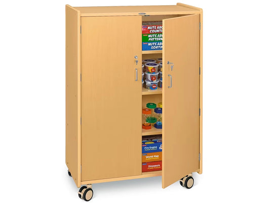 Flex-Space Jr.® Mobile 4-Shelf Locking Storage Cabinet - US 3092