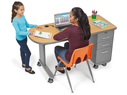 Flex-Space Mobile Teacher Desk - Maple - US 8267