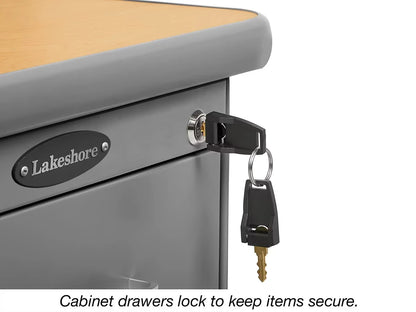 Flex-Space Mobile Teacher Desk - Maple - US 8267