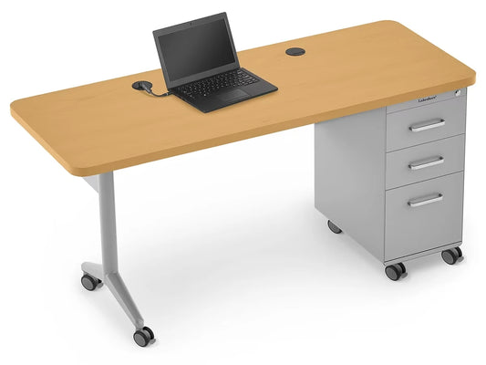 Modern Edge Mobile Teacher Desk - US 5756